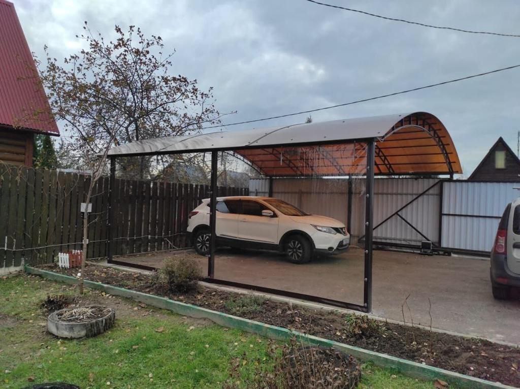 Прозрачные шторы ПВХ для навеса под автомобиль в Сергиевом Посаде
